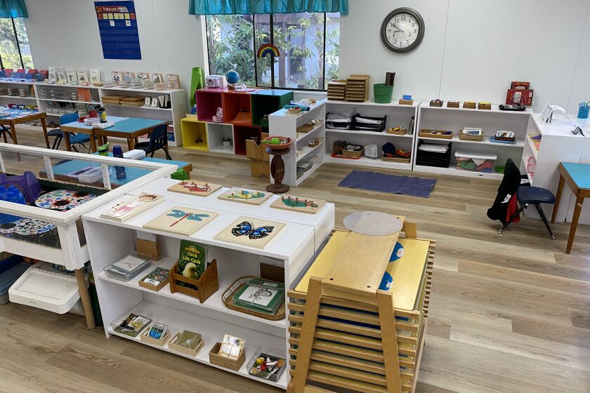 A classroom at Country Montessori School.