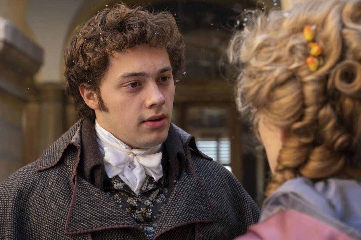 Anselm Bresgott as the young Beethoven in the movie "Louis Van Beethoven."