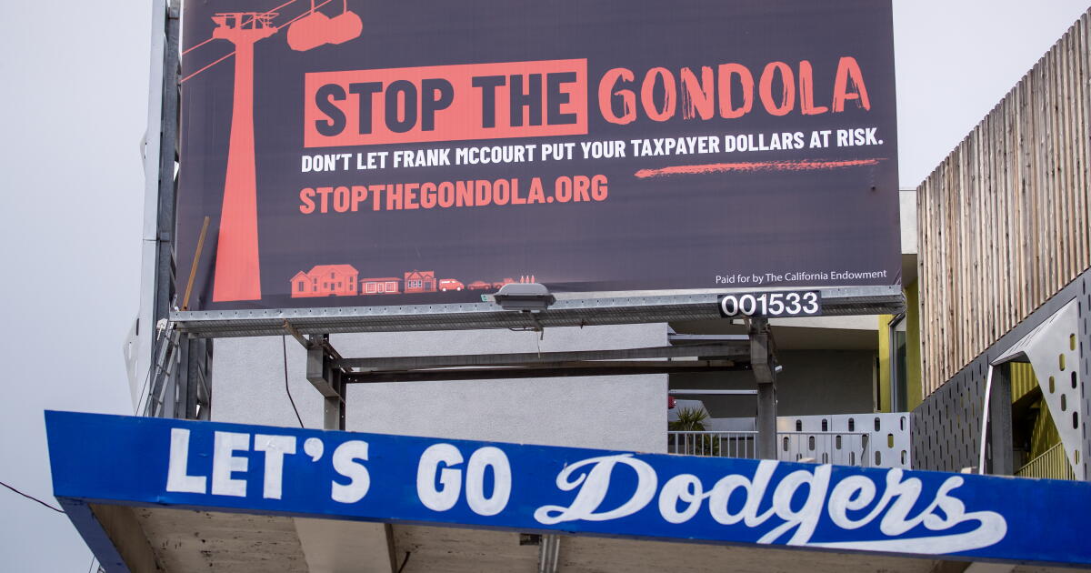 Editoryal: Dodger gondolunun uçmasına izin verin. Los Angeles'ın daha fazla toplu taşıma seçeneğine ihtiyacı var