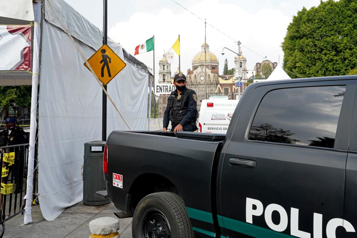 COVID-19 forced the shutdown of Mexico City's iconic shrine of Our Lady of Guadalupe this weekend.