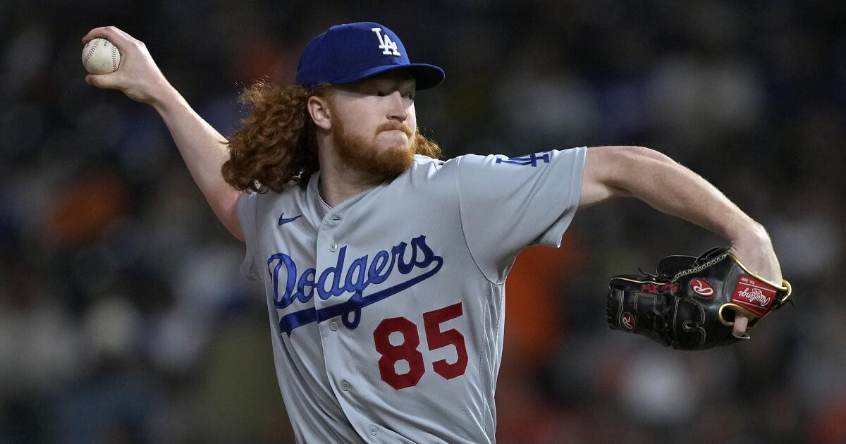 Los Angeles Dodgers RHP Dustin May goes on 15-day IL with low back