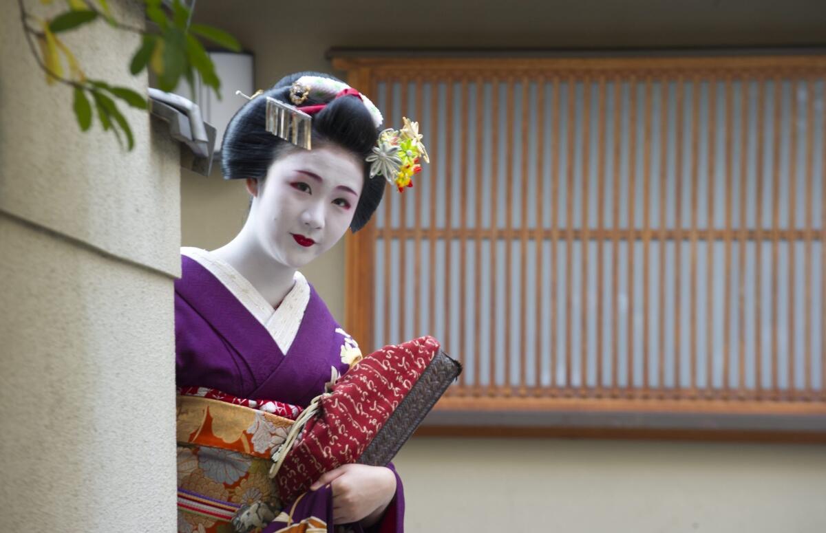 Japanese geisha such as this one inspired a beauty line.