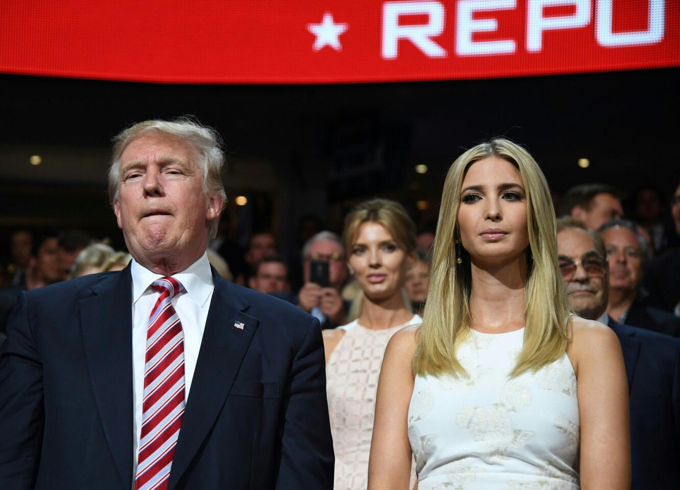 Donald Trump with Ivanka at Republican National Convention in Cleveland