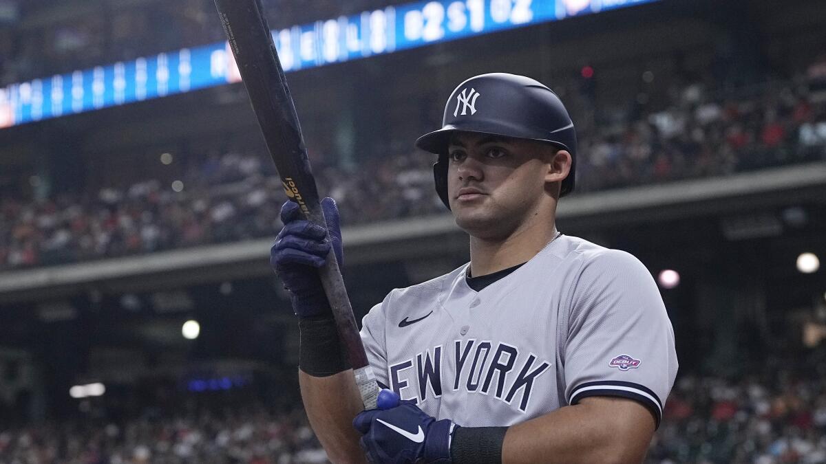 Baby Bomber arrives: Domínguez becomes youngest Yankee with HR in 1st  at-bat in 6-2 win over Astros