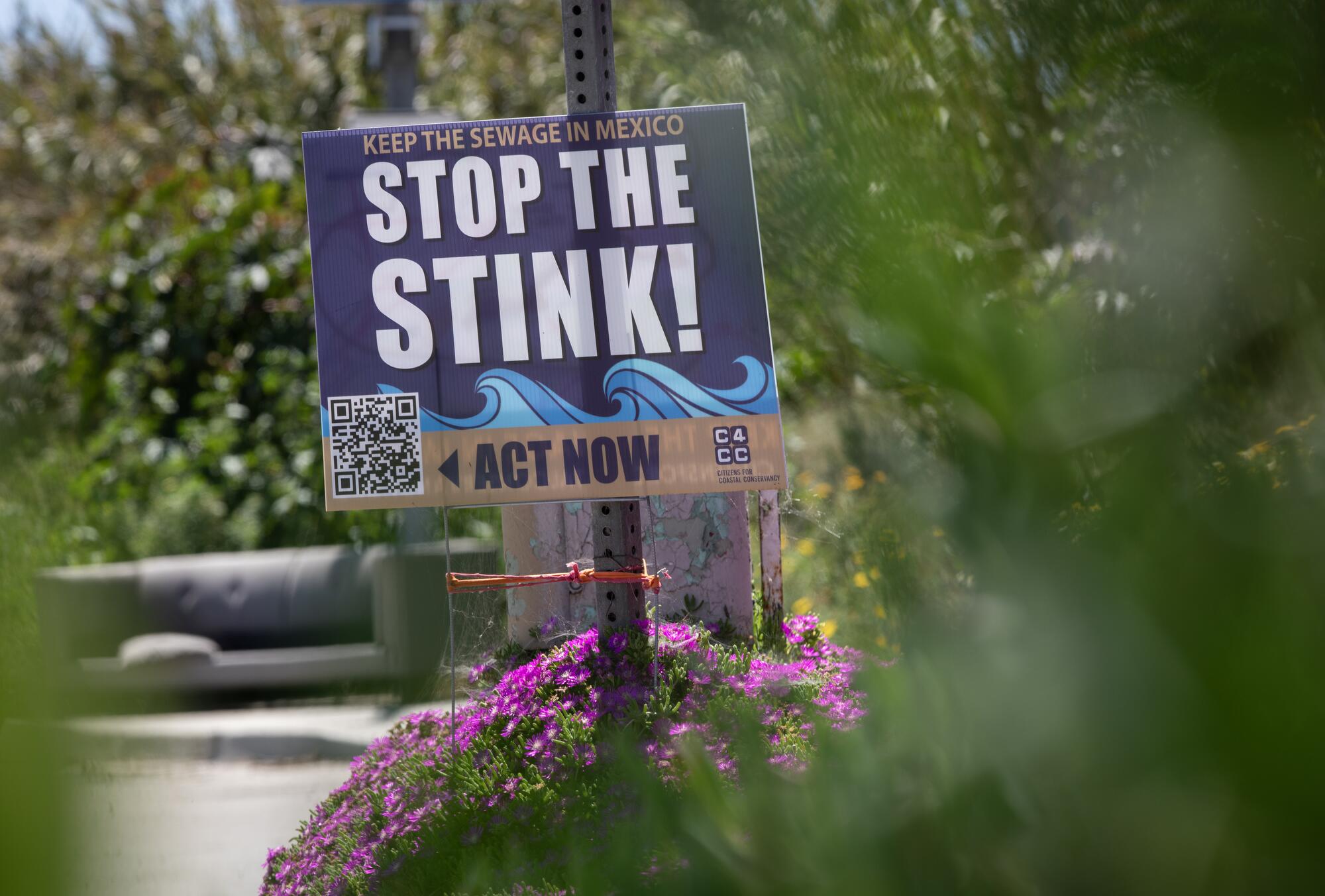 "Stop the Stink" sign