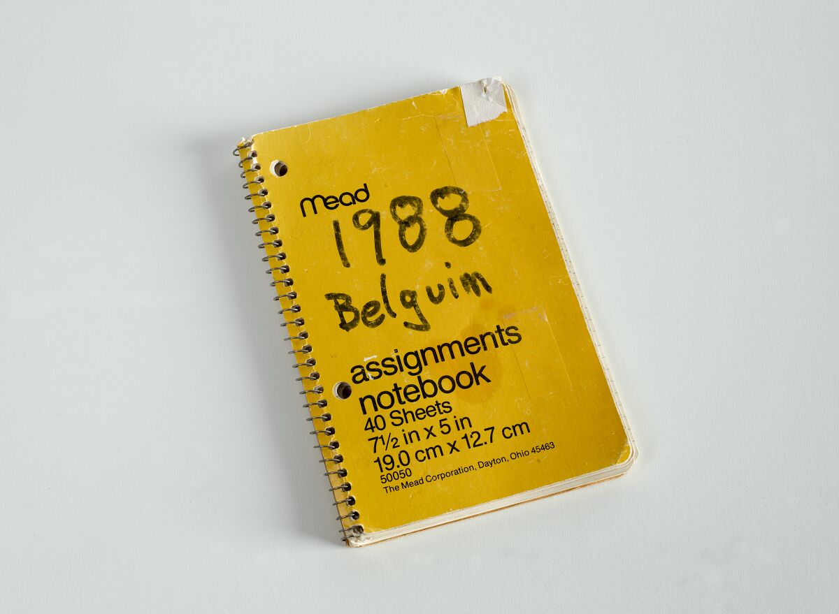 New Belgium Brewing grew out of this notebook, filled with observations by Jeff Lebesch from a 1988 trip.