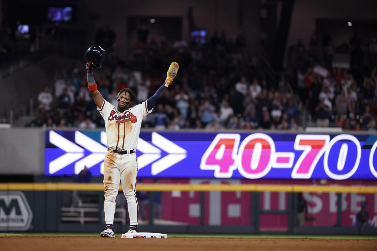 Column: After historic regular season, Acuña gets a chance to