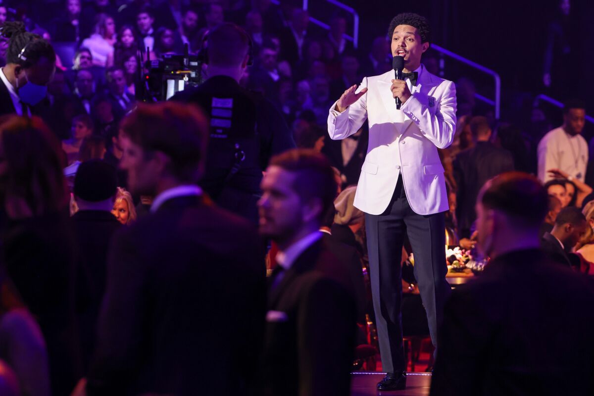 Trevor Noah hosts the 65th Grammy Awards.
