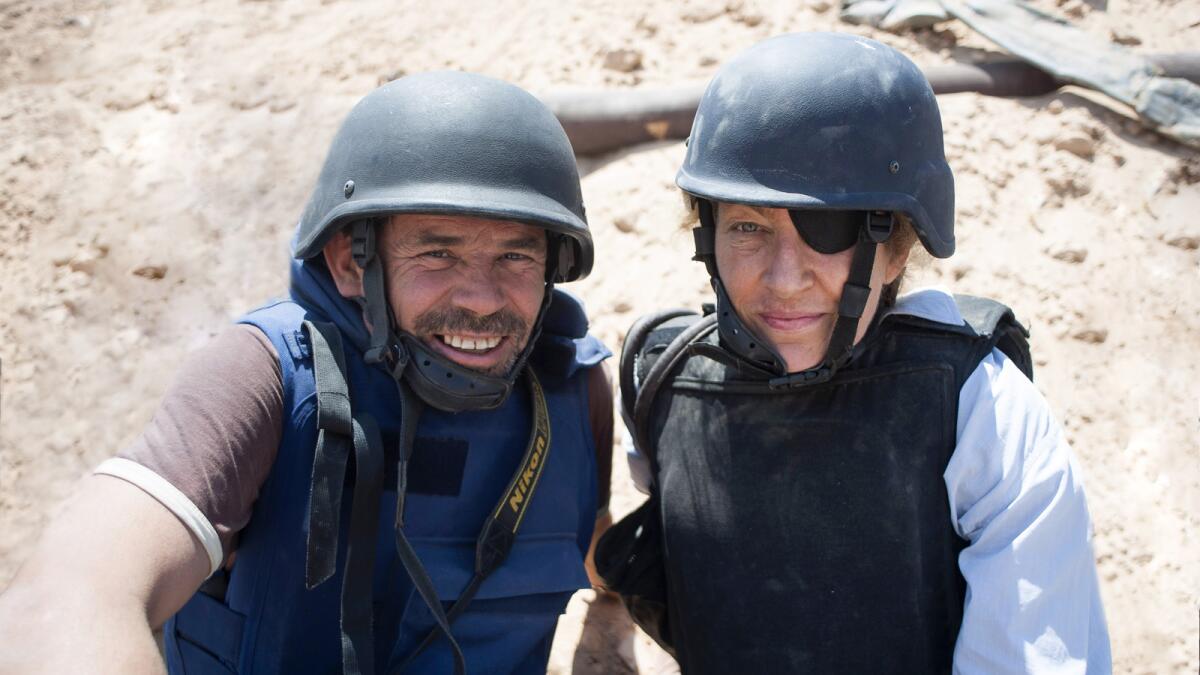 Paul Conroy and Marie Colvin from the documentary "Under the Wire."
