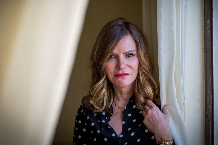 HOLLYWOOD, CALIF. -- MONDAY, AUG. 7, 2017: Actress Jennifer Jason Leigh stars in the new Netflix comedy, "Atypical," as the mother of a son with autism. Photo taken at the Chateau Marmont in Hollywood Monday, Aug. 7, 2017. (Allen J. Schaben / Los Angeles Times)