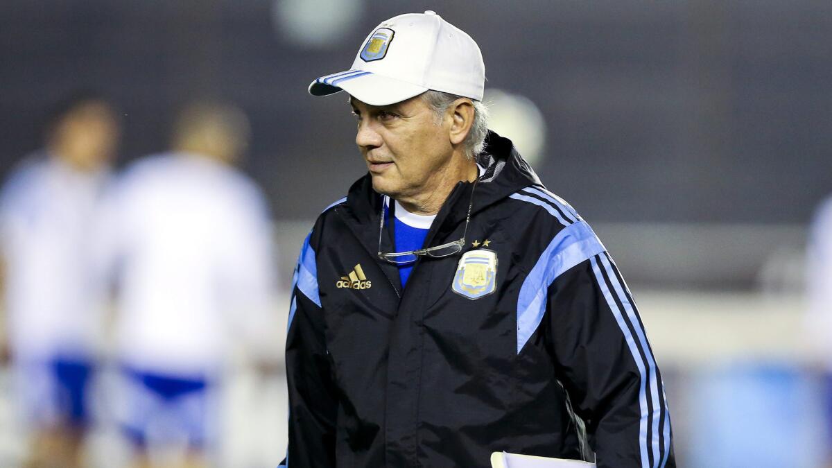 Argentina Coach Alejandro Sabella says he has not discussed his future with anyone heading into Sunday's World Cup final against Germany.