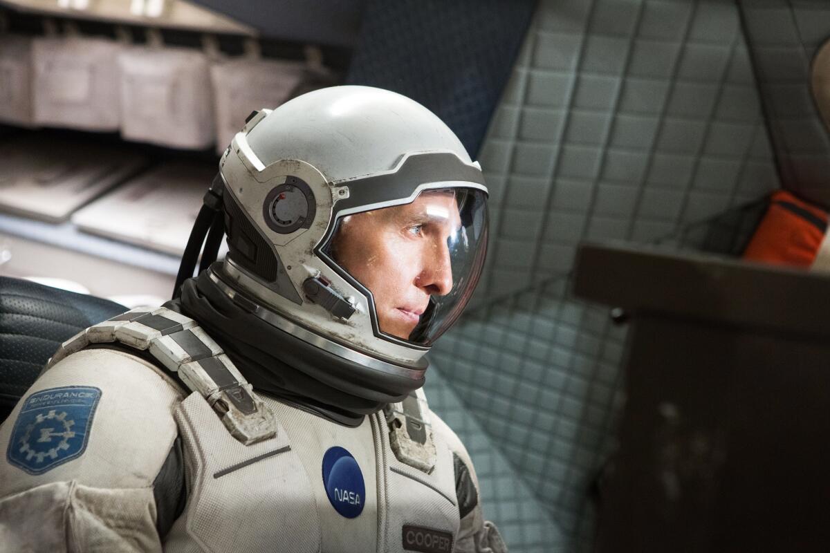 Matthew McConaughey in a scene from "Interstellar."
