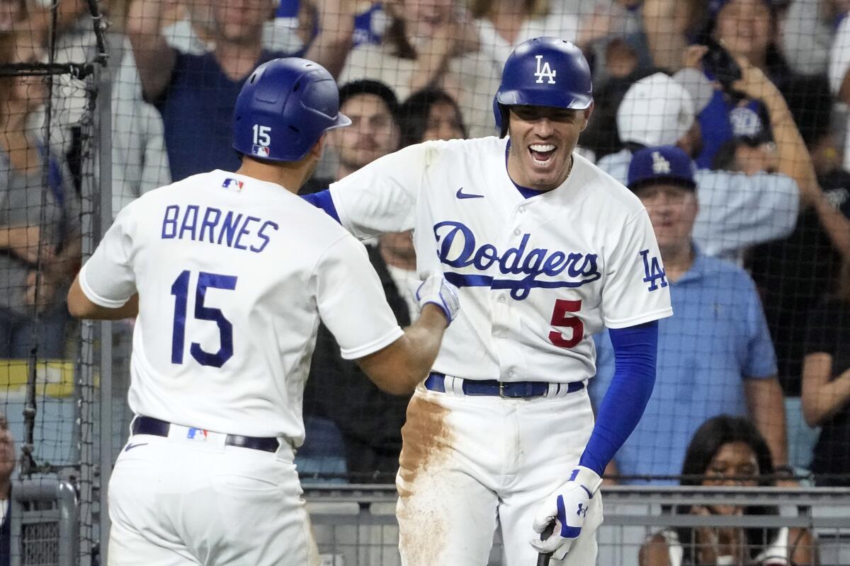 Barnes homers for first time in nearly a year, Dodgers beat Brewers 1-0 for  11th straight victory - The San Diego Union-Tribune