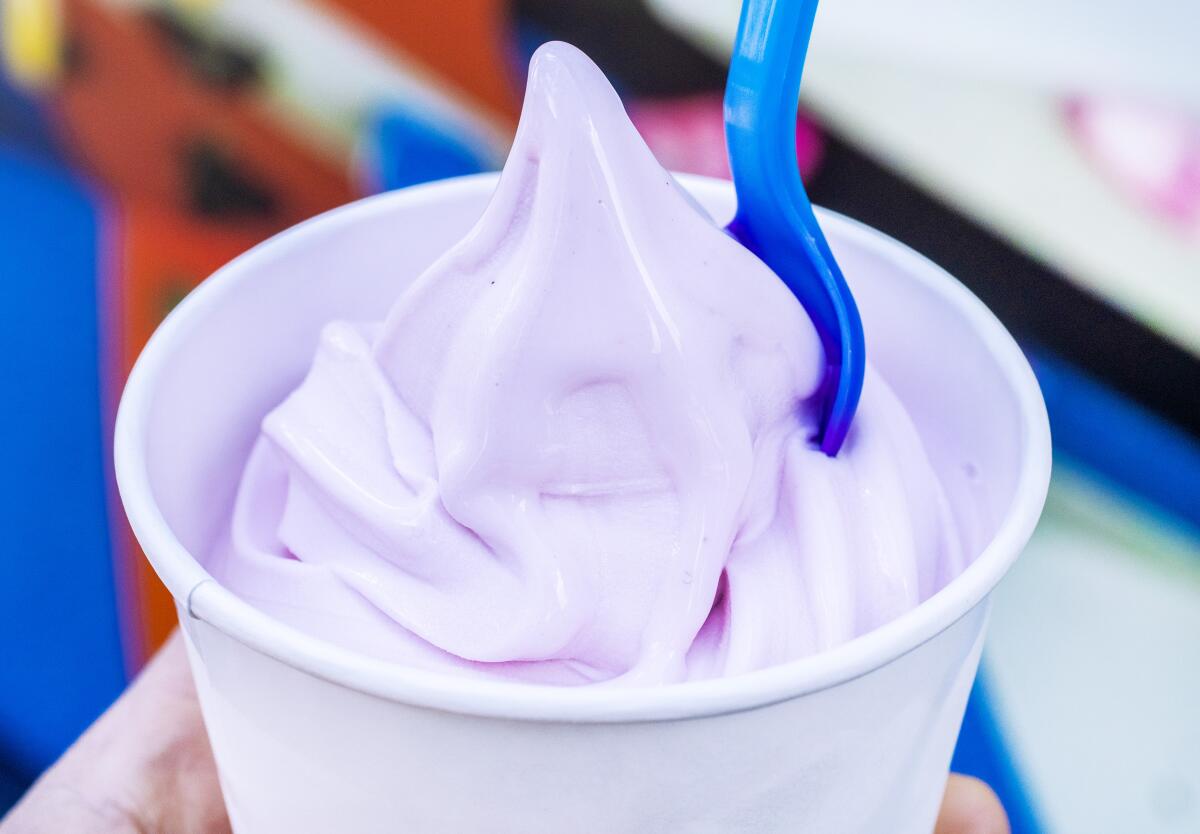 A swirl from N'ice Cream in Playa Vista.