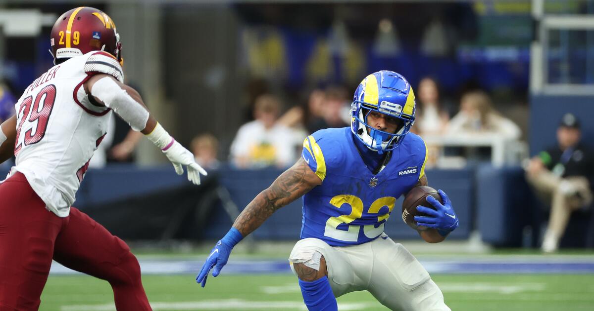 Rams hold an NFC playoff spot after victory over Commanders - Los ...