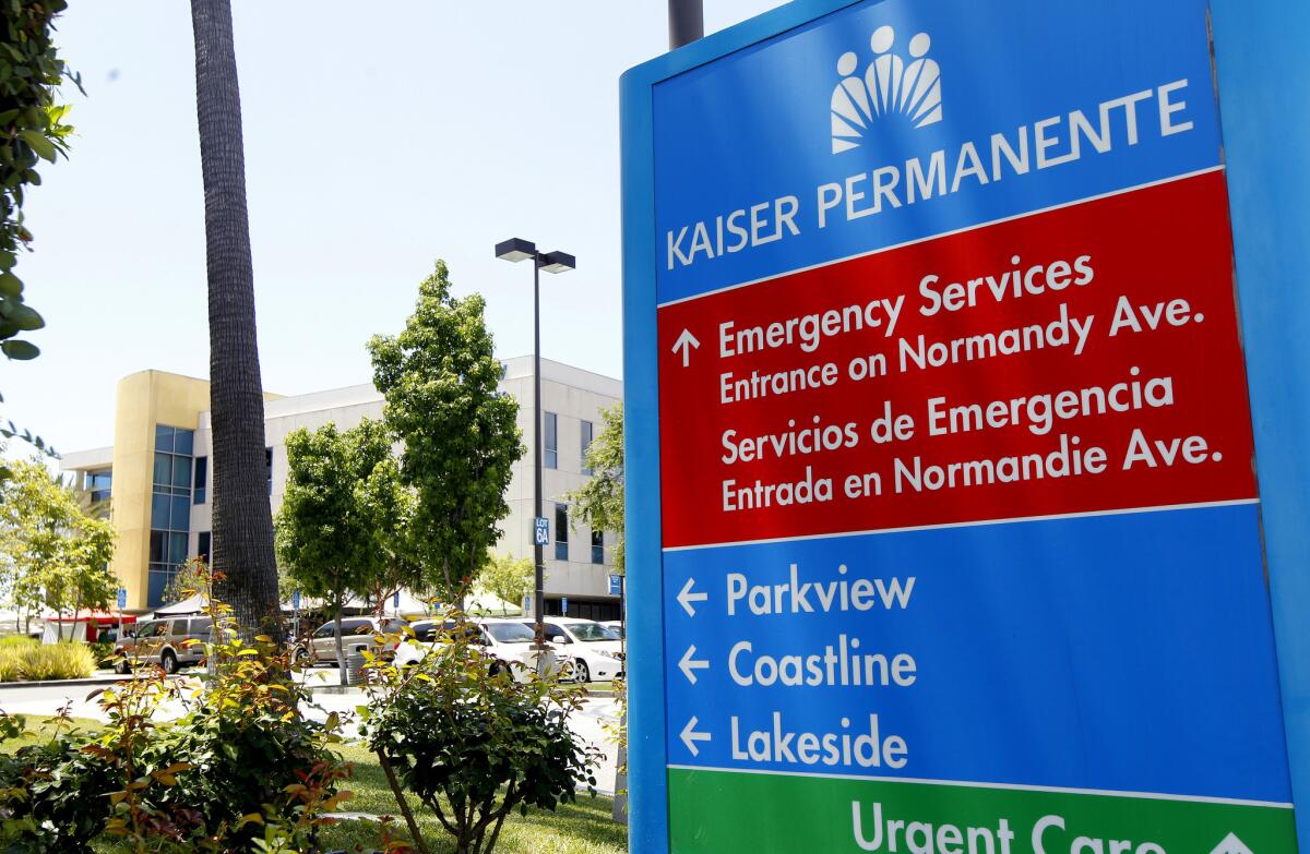 Kaiser Permanente operates in eight states and the District of Columbia, but most of its members are in California.