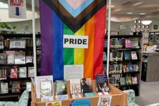 A view of the Pride display at the the Rancho Penasquitos branch library before all of the books were checked out.