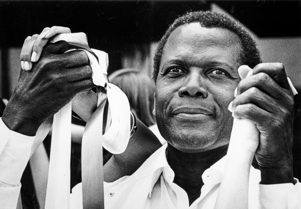 May 25, 1986: Actor Sidney Poitier during 