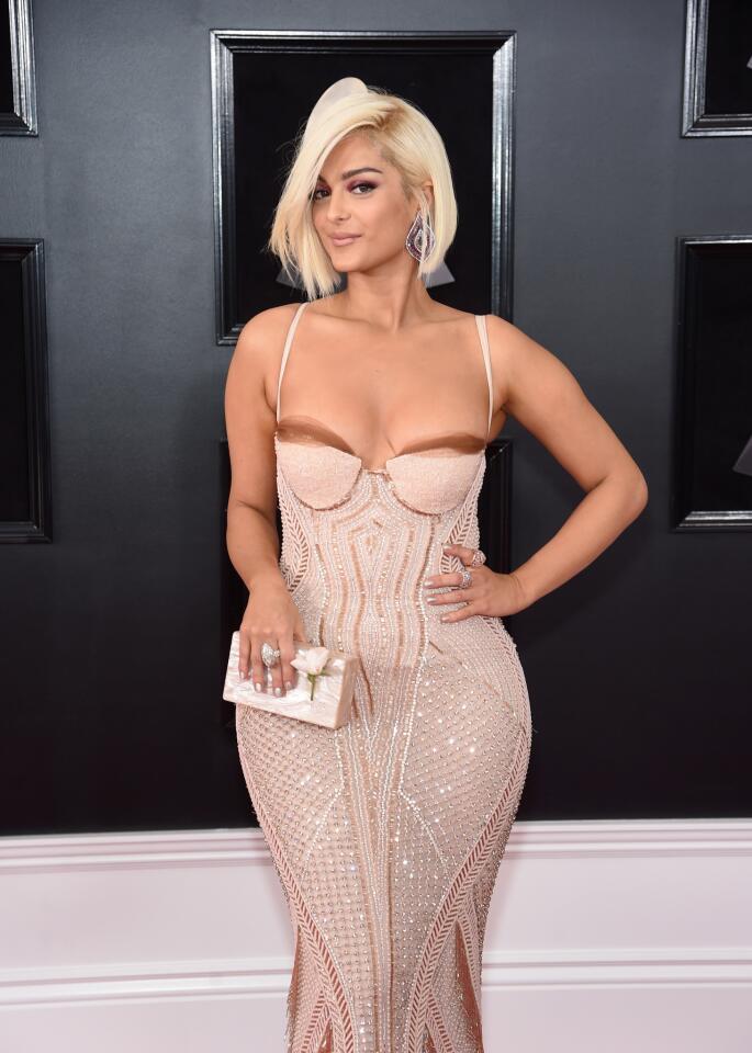 NEW YORK, NY - JANUARY 28: Recording artist Bebe Rexha attends the 60th Annual GRAMMY Awards at Madison Square Garden on January 28, 2018 in New York City. (Photo by Jamie McCarthy/Getty Images) ** OUTS - ELSENT, FPG, CM - OUTS * NM, PH, VA if sourced by CT, LA or MoD **