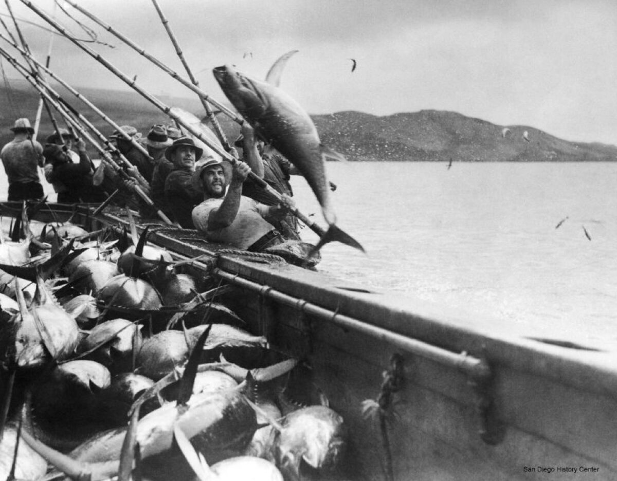 Portuguese tuna fishermen were the model for Bob Sorben's Tunaville design in Point Loma.