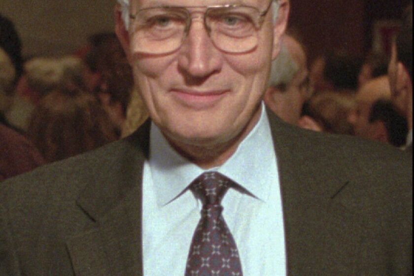 FILE - Former U.S. Sen. David Durenberger is seen in a November 1995 photo. Durenberger, a Minnesota Republican who espoused a progressive brand of politics and criticized the GOP after his political career, died Tuesday, Jan. 31, 2023, at age 88. (AP Photo/Jim Mone, File)