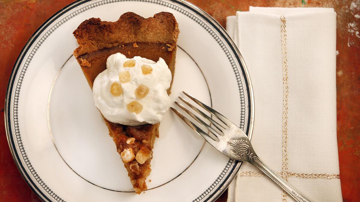 Spiced pumpkin pie.