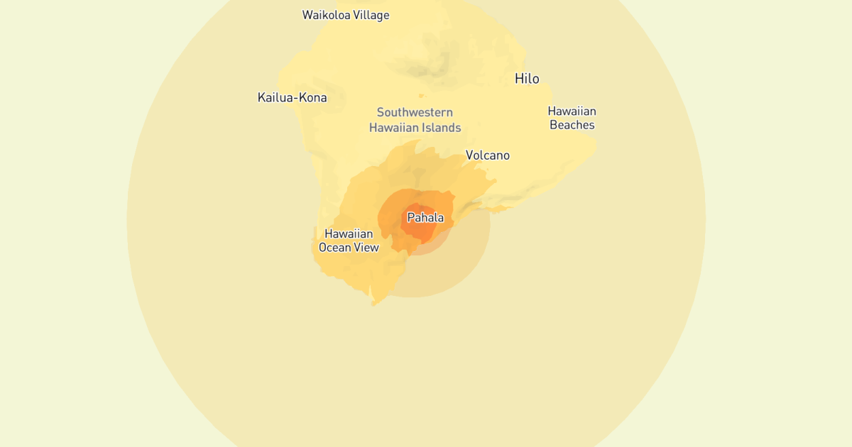 A 5.7 magnitude earthquake shakes Hawaii;  No tsunami threat is expected