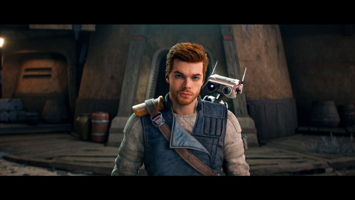 Cal Kestis and his companion droid, BD-1.