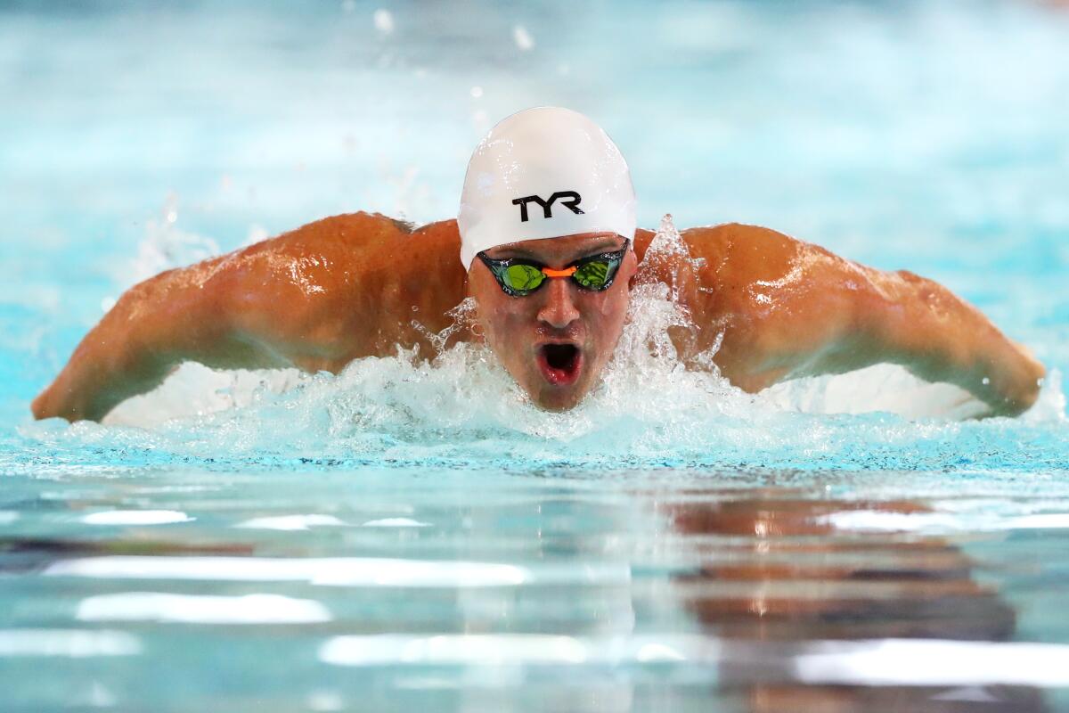 Ryan Lochte competes in the TYR Pro Swim Series in Des Moines, Iowa, on March 7.