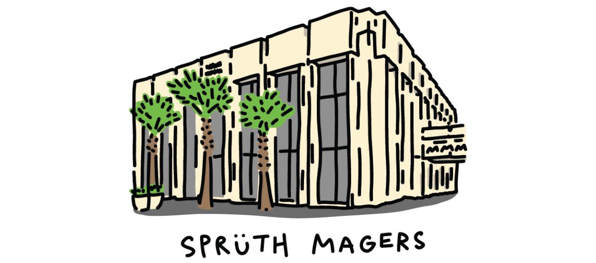 Illustration of the Spruth Magers art gallery