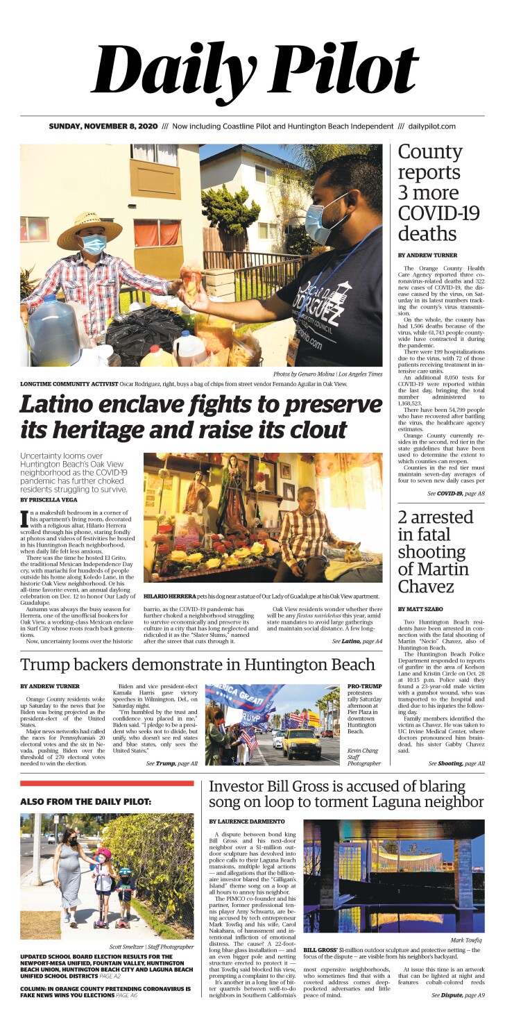 Daily Pilot E Newspaper Sunday Nov 8 Los Angeles Times Daily Pilot E Newspaper Sunday Nov 8 Los Angeles Times