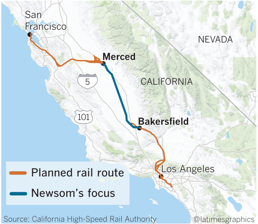 Shocking Cut To California S Troubled High Speed Rail Project Solves Some Problems And Creates Others Los Angeles Times
