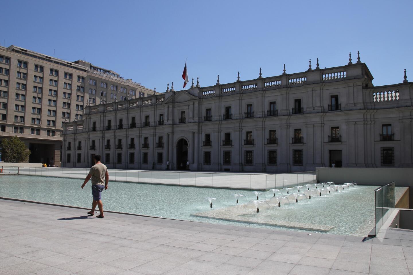 A view of the plaza