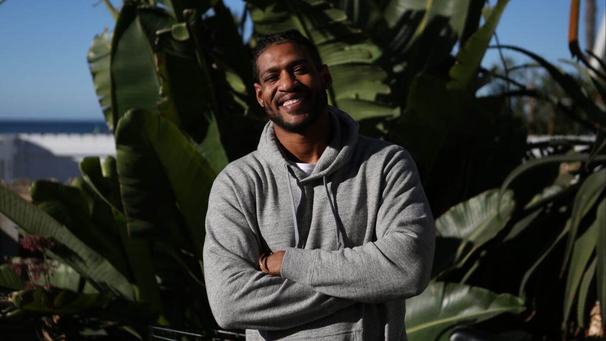 Former NFL lineman David Carter, who grew up in Los Angeles, has never regretted adopting a vegan lifestyle several years ago.