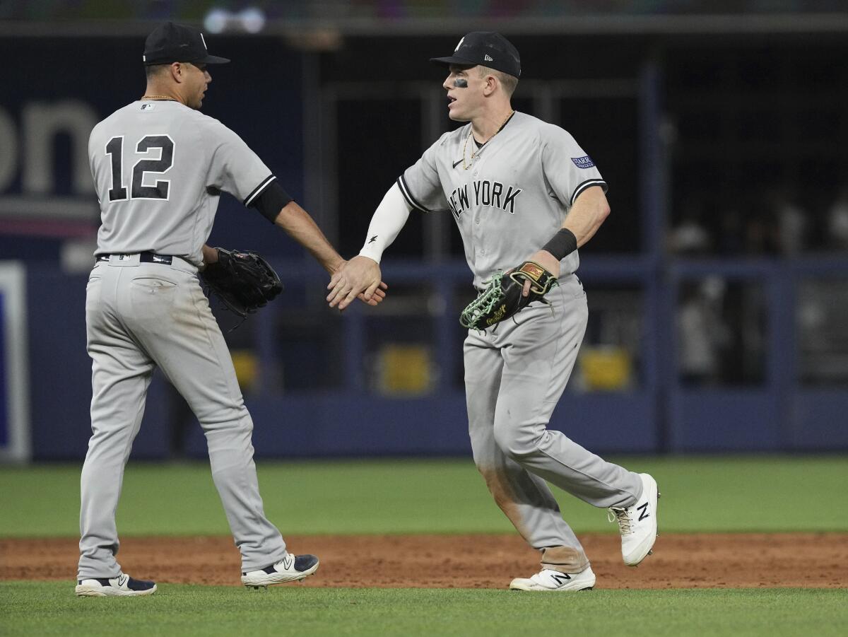 Judge hits tying homer in 9th, Volpe wins it in 10th as Yankees