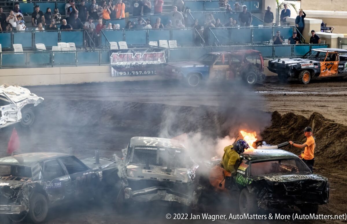 Thrilling Firefighter Demolition Derby