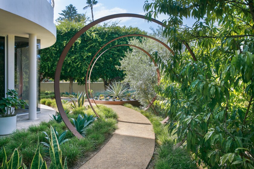The “Garden of the Arts” is at a private home in the Muirlands area of La Jolla.