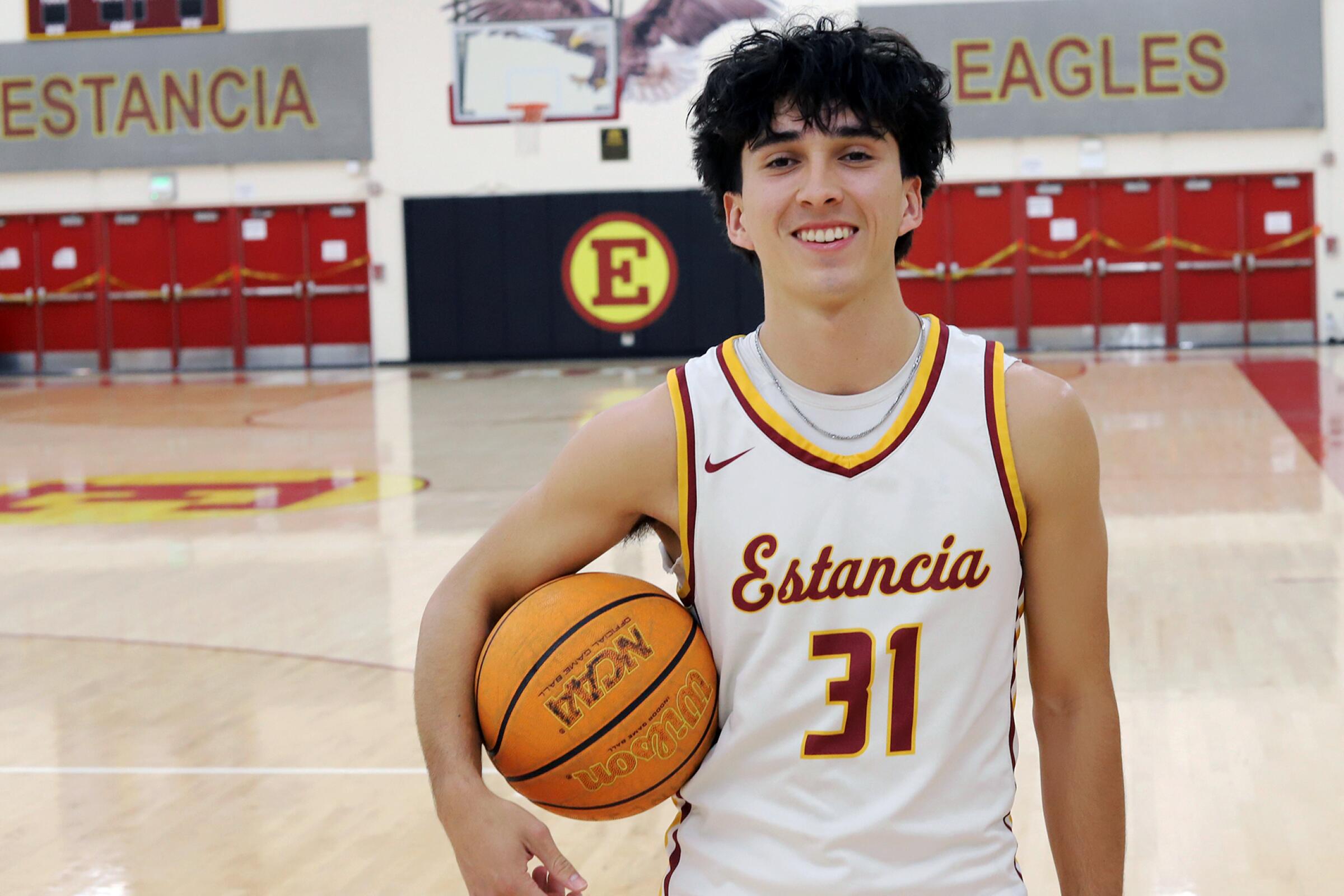 Estancia High School's Jaedon Hose-Shea is the Daily Pilot Boys' Basketball Dream Team Player of the Year.