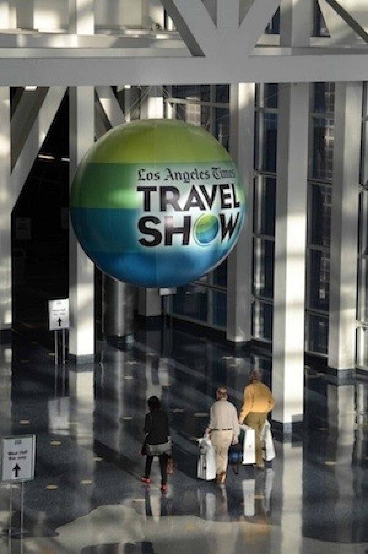 The L.A. Times Travel Show continues Sunday from 10 a.m. to 5 p.m. with food man Adam Richman (noon) and TV and radio host Henry Rollins (3 p.m.).