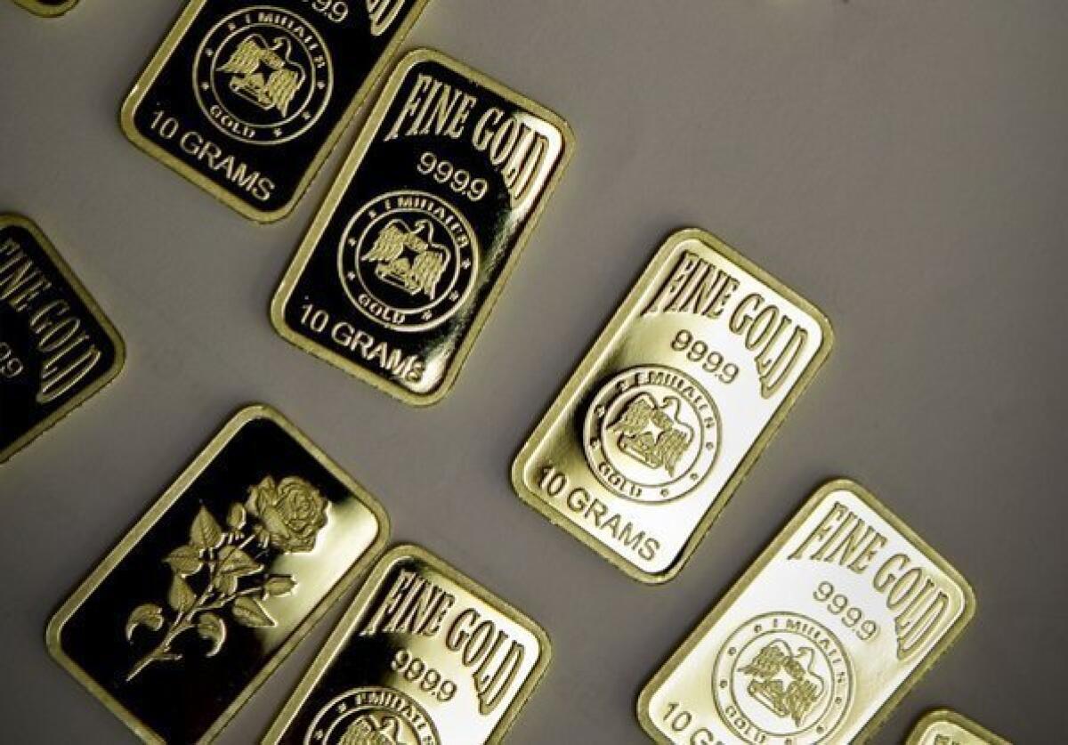 The price of gold was rising Wednesday after falling for three consecutive trading sessions.
