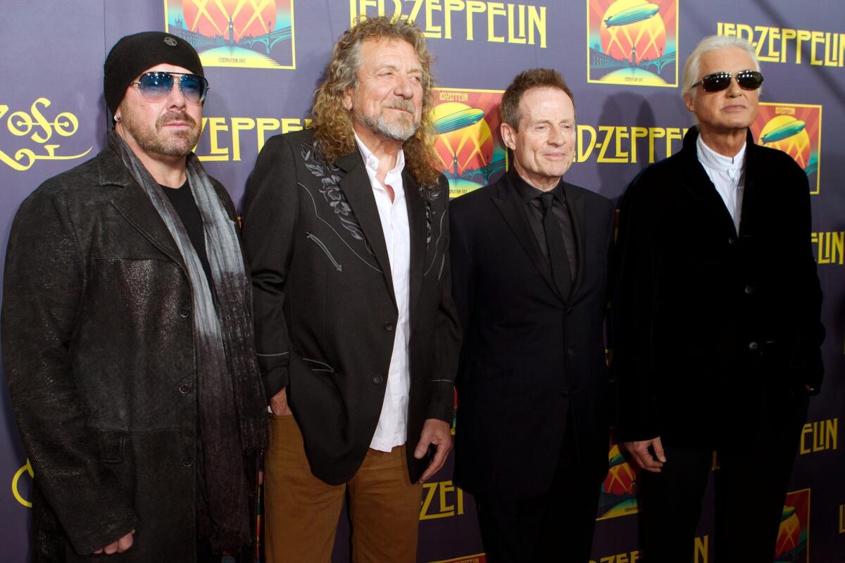 Grammys 2014: Led Zeppelin's 'Celebration Day' wins rock album - Los Angeles Times