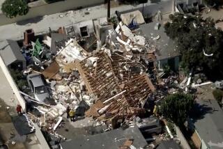 A house in Long Beach was destroyed in an explosion that also damaged another structure on the property Monday morning. The home in the 2800 block of Gale Avenue exploded just after 11 a.m., according to the Long Beach Police Department.