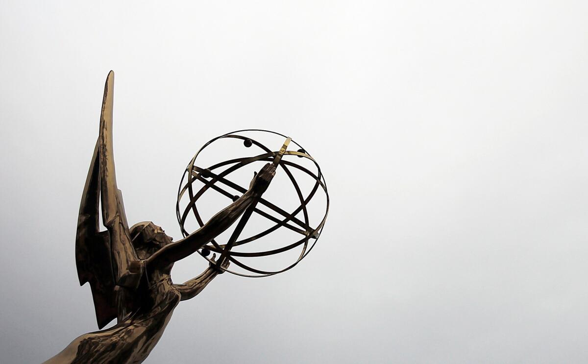 The 71st Primetime Emmy Awards will be held Sunday, Sept. 22 in Los Angeles. Pictured: An Emmy statue outside the Academy of Television Arts and Sciences in North Hollywood.