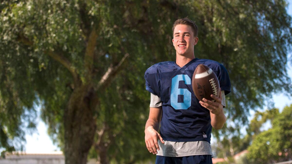 Corona del Mar sophomore John Humphreys, 15, is the Daily Pilot Football Player of the Week.