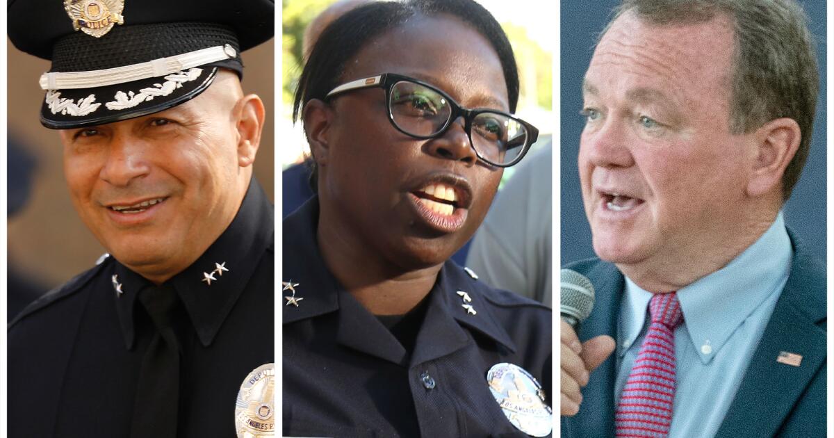 Who’s the next LAPD chief? Likely finalists spotted at mayor’s mansion