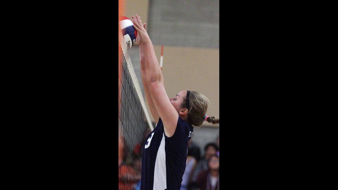 Photo Gallery: St. Monica Academy wins first round of State CIF Division V girls volleyball against Verdugo Hills 3-2