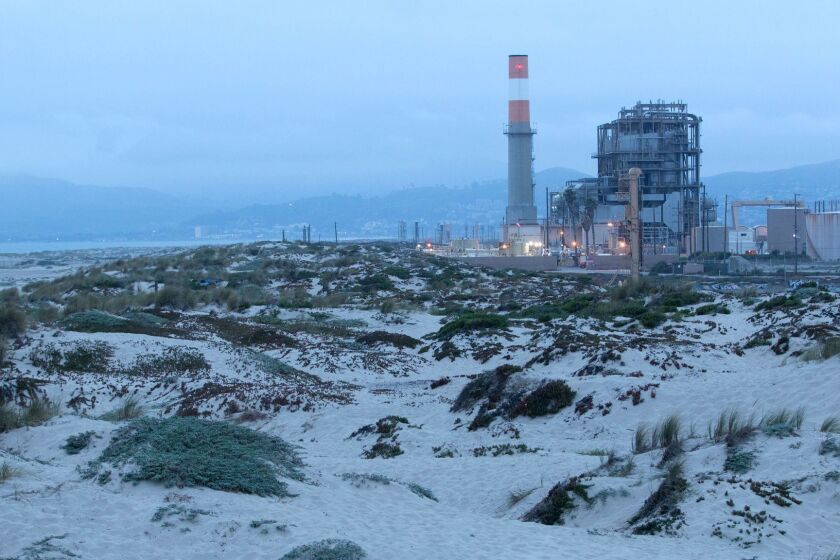 OXNARD, CA - JUNE 07, 2017: The Mandalay generating station at Mandalay Beach in Oxnard. The city is trying to de-industrialize its coastline that has been blighted for years by power plants, old landfills, industrial uses and a Superfund site. The city is now opposing a new power plant proposed on Mandalay Beach. (Myung J. Chun / Los Angeles Times)