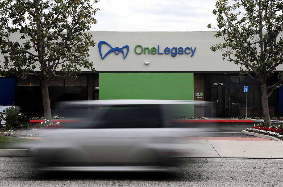 OneLegacy's transplant recovery center in Redlands. 