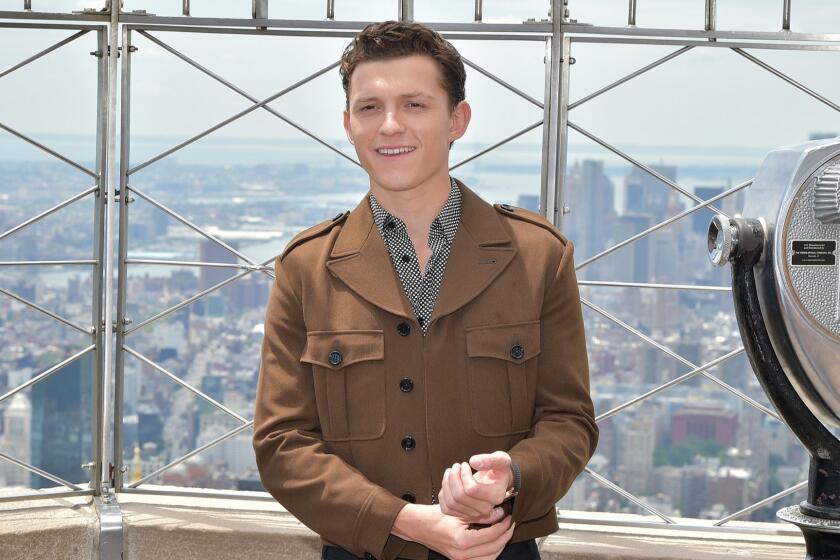 NEW YORK, NEW YORK - JUNE 24: Tom Holland attends Stars Of "Spider-Man: Far From Home" Light The Empire State Building at The Empire State Building on June 24, 2019 in New York City. (Photo by Theo Wargo/Getty Images) ** OUTS - ELSENT, FPG, CM - OUTS * NM, PH, VA if sourced by CT, LA or MoD **