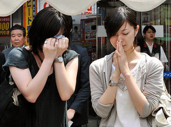 Prayers for Tokyo rampage victims